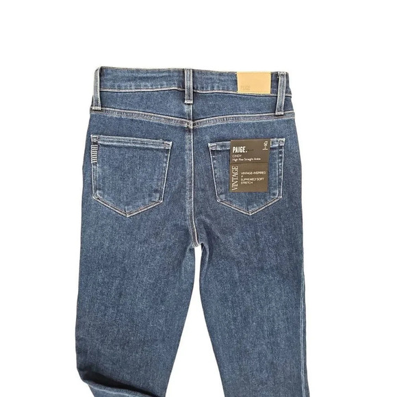 Nwot Paige Cindy High Rise Straight Ankle Jeans Sz 25 - Picture 10 of 10